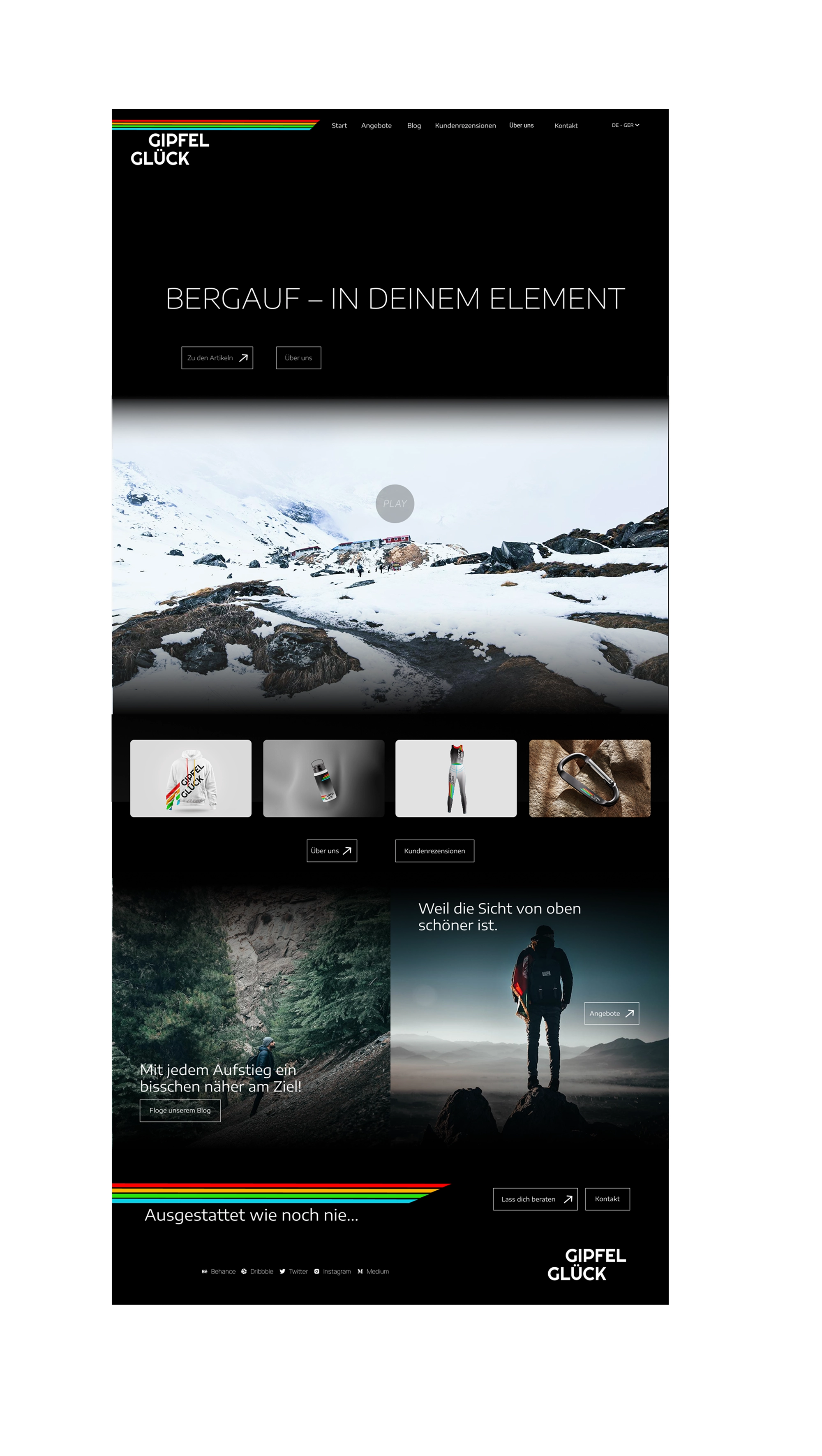 GipfelGlück UI Desktop